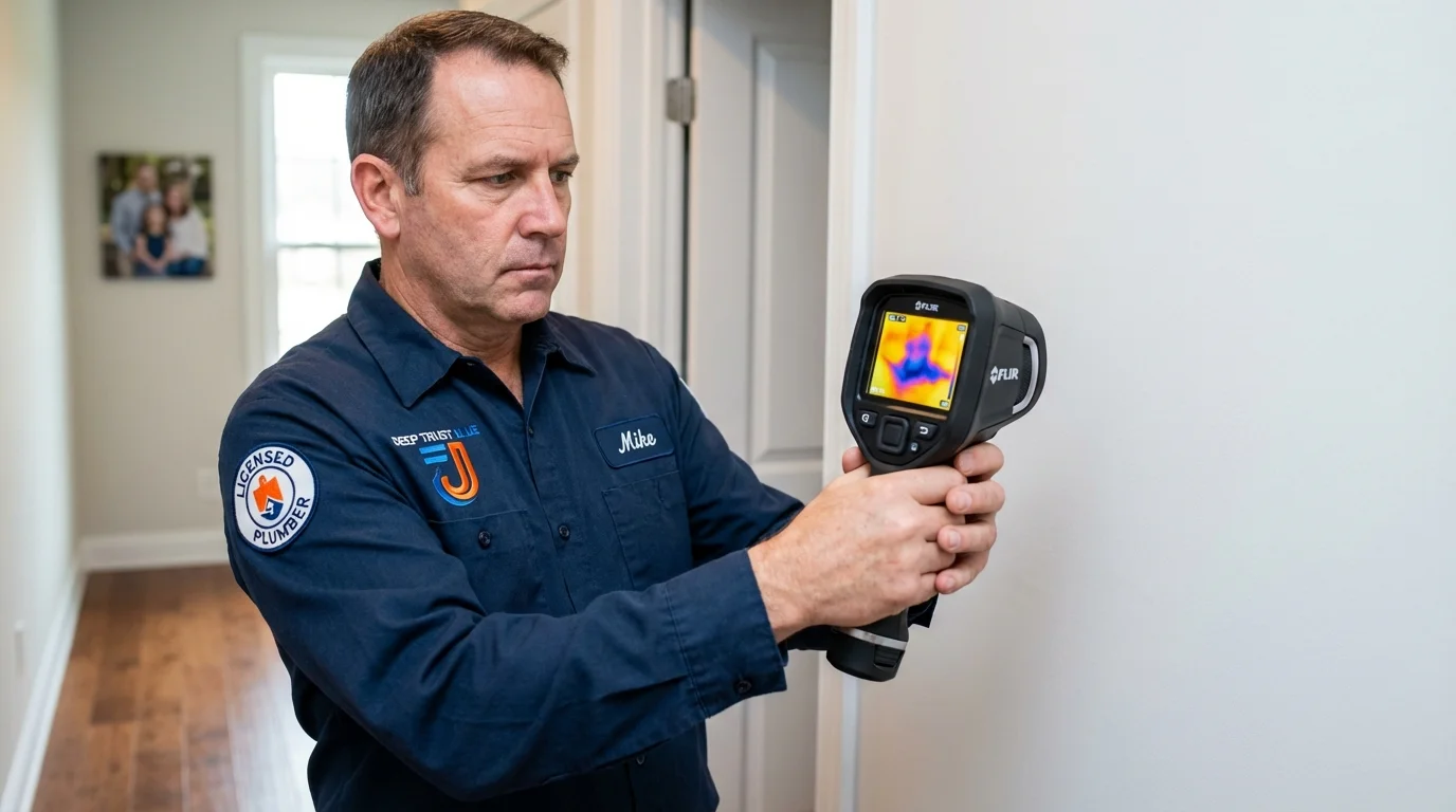 Thermal imaging leak detection by Johns Plumbing LLC in Dixmont
